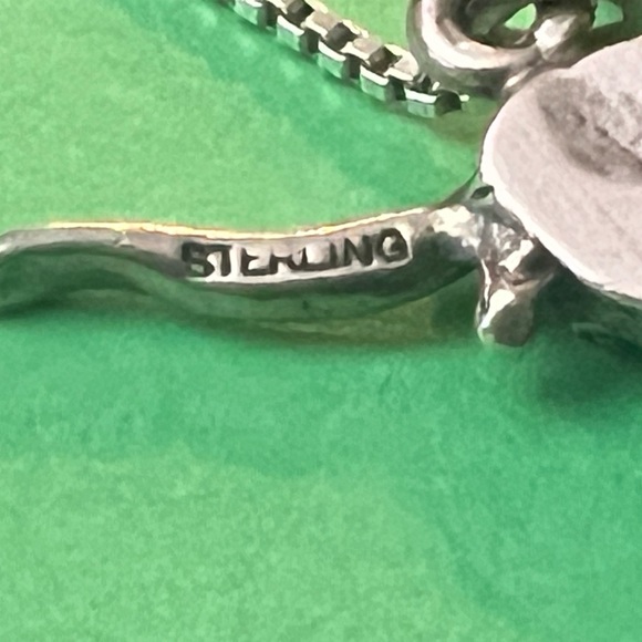 1” Sterling Silver Longhorn pendant (necklace not included) - Picture 3 of 6